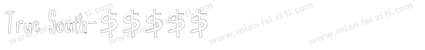 True South字体转换